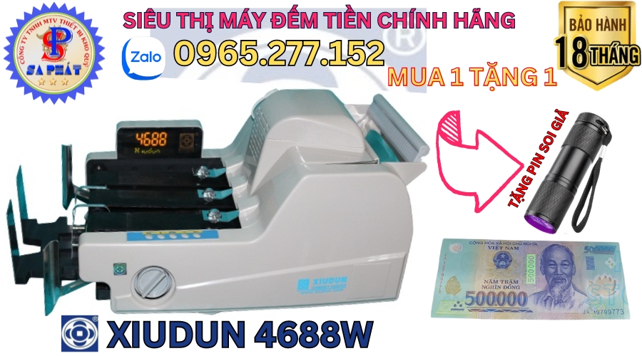 máy đếm tiền xiudun 4688W