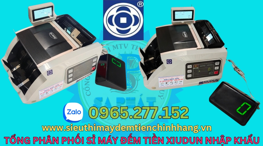 Máy đếm tiền thương hiệu xiudun chính hãng